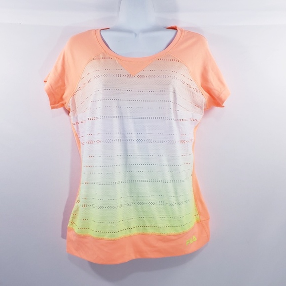 Fila‎ Womens Athletic Top Size Small Fluorescent Or
